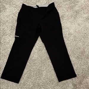 Skechers black scrubs with drawstring waist, LP